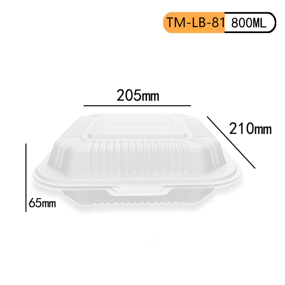 Compostable Cornstarch Clamshell